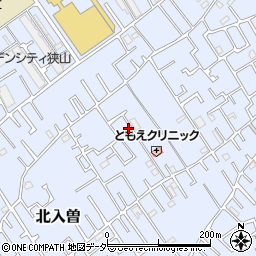 埼玉県狭山市北入曽458-18周辺の地図