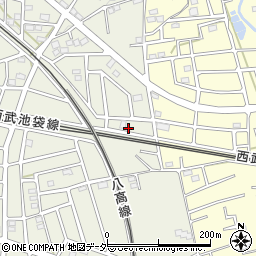 埼玉県飯能市笠縫316周辺の地図