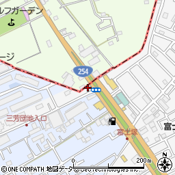 読売新聞大井三芳サービスセンター周辺の地図