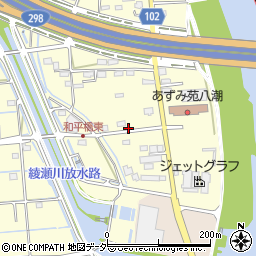 埼玉県八潮市八條3691-1周辺の地図
