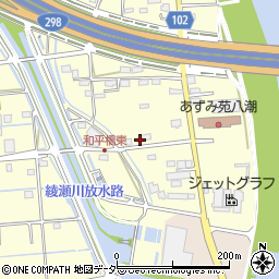 埼玉県八潮市八條3691-8周辺の地図