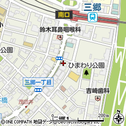 ファミリーマート三郷駅南店周辺の地図