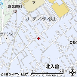 埼玉県狭山市北入曽803周辺の地図