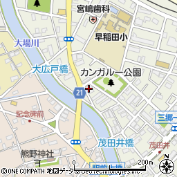 亀有信用金庫三郷駅前支店周辺の地図