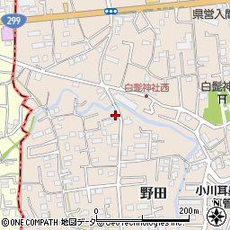 埼玉県入間市野田257周辺の地図