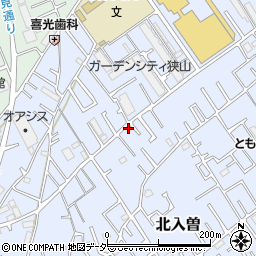 埼玉県狭山市北入曽804周辺の地図