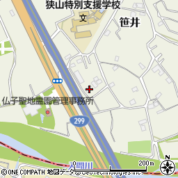 埼玉県狭山市笹井3277周辺の地図
