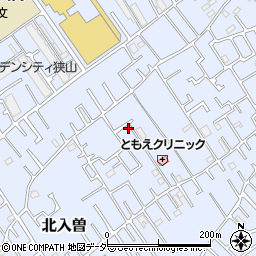 埼玉県狭山市北入曽458-7周辺の地図