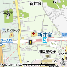 イオンスタイル新井宿駅前周辺の地図