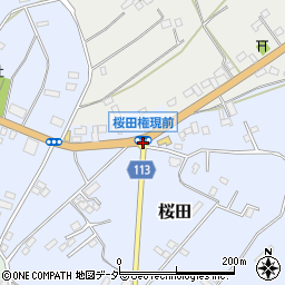 桜田権現前周辺の地図