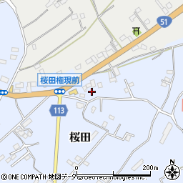 千葉県成田市桜田1061-5周辺の地図