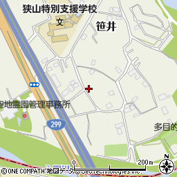 埼玉県狭山市笹井3191周辺の地図
