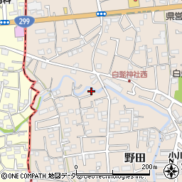埼玉県入間市野田263周辺の地図