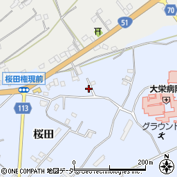 千葉県成田市桜田1065-1周辺の地図