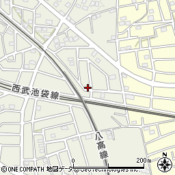 埼玉県飯能市笠縫318周辺の地図