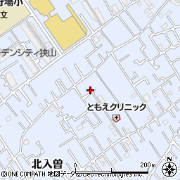 埼玉県狭山市北入曽458-25周辺の地図