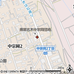 ファミリーマート志木中宗岡店周辺の地図