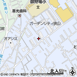 埼玉県狭山市北入曽801周辺の地図