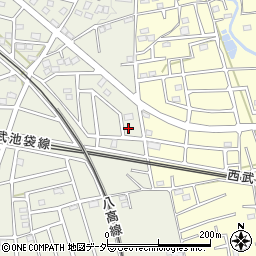 埼玉県飯能市笠縫317周辺の地図