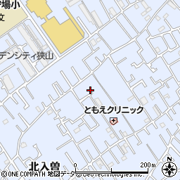 埼玉県狭山市北入曽458-27周辺の地図
