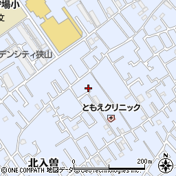 埼玉県狭山市北入曽458-27周辺の地図