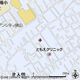 埼玉県狭山市北入曽458-23周辺の地図