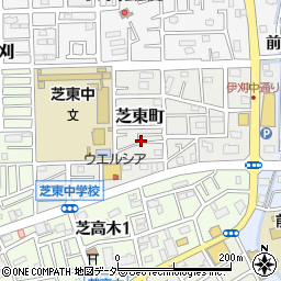 埼玉県川口市芝東町周辺の地図