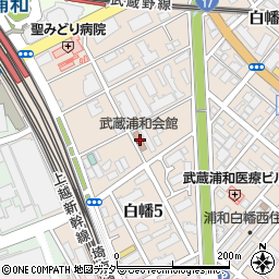 株式会社武蔵浦和会館周辺の地図