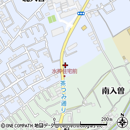 埼玉県狭山市北入曽107-1周辺の地図