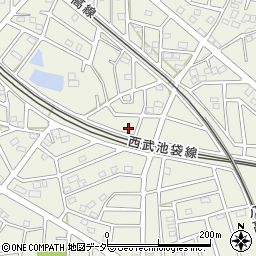 埼玉県飯能市笠縫145-3周辺の地図