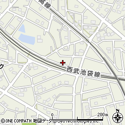 埼玉県飯能市笠縫147-8周辺の地図