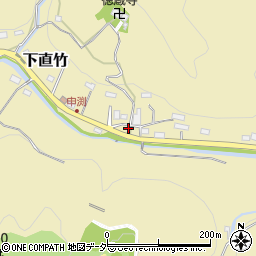 埼玉県飯能市下直竹797-4周辺の地図