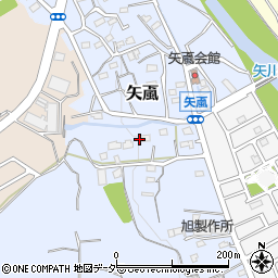 埼玉県飯能市矢颪322-2周辺の地図