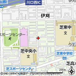埼玉県川口市芝高木2丁目周辺の地図