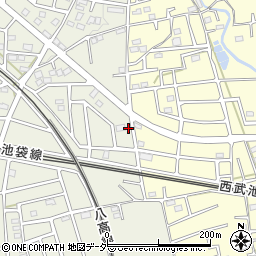 埼玉県飯能市笠縫324-5周辺の地図
