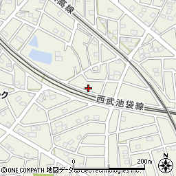 埼玉県飯能市笠縫147-7周辺の地図