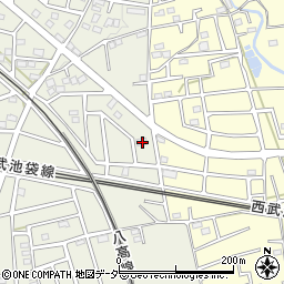 埼玉県飯能市笠縫317-22周辺の地図