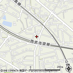 埼玉県飯能市笠縫140-10周辺の地図