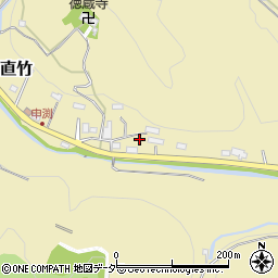 埼玉県飯能市下直竹821-2周辺の地図