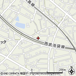 埼玉県飯能市笠縫147-1周辺の地図