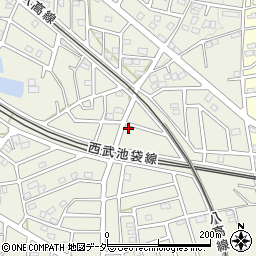 埼玉県飯能市笠縫302-1周辺の地図