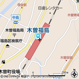 長野県木曽郡木曽町周辺の地図