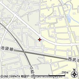 埼玉県飯能市笠縫323-5周辺の地図