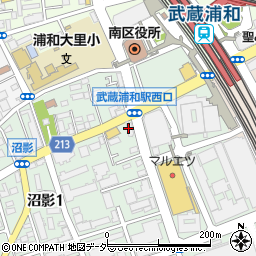 セブンイレブン武蔵浦和西口店周辺の地図