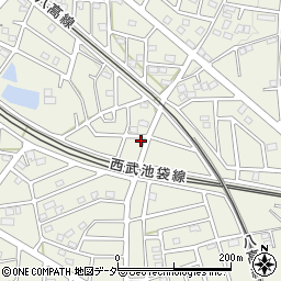 埼玉県飯能市笠縫140-8周辺の地図