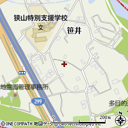 埼玉県狭山市笹井3188周辺の地図