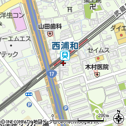 埼玉県さいたま市桜区田島周辺の地図