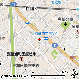 埼玉県さいたま市南区白幡周辺の地図