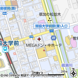臨海セミナー　セレクト獨協大学前校周辺の地図