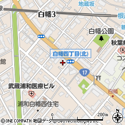 ペットの専門店　コジマ浦和店周辺の地図